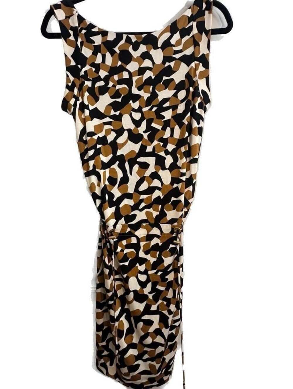 Diane von Furstenberg Silk Animal Print Dress Size 8